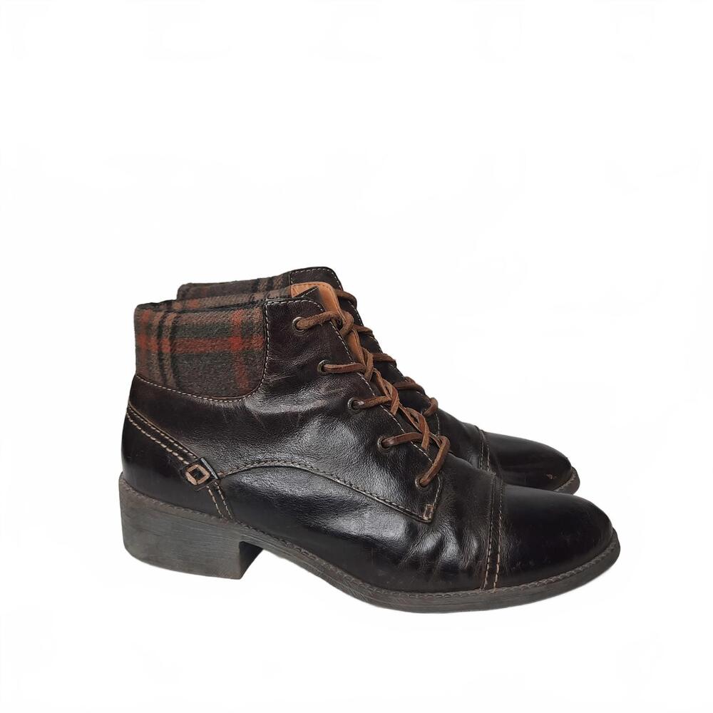 Sperry Juniper‎ Quay  Brown Leather Ankle Boots Women's Size 8.5